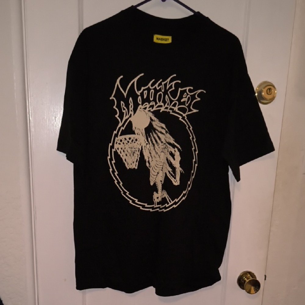 NWT Market | Black T-Shirt with Cream Graphic Design